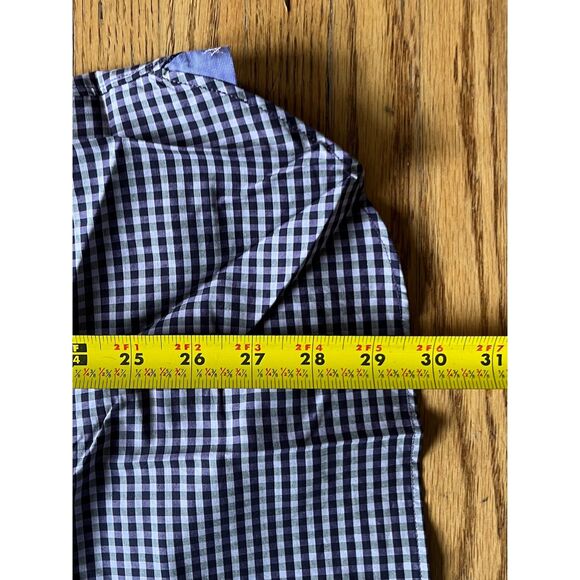 NWT JOHN VARVATOS Star USA Purple Gingham Cotton Button Up Shirt Top Mens Sz 16 - Picture 9 of 11